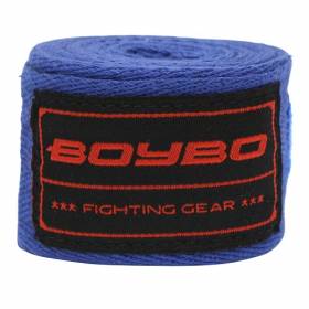 Бинты боксерские BoyBo хлопок 2,5м Синий 2,5м