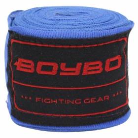 Бинты боксерские BoyBo хлопок-эластан 3,5м Синий 3,5м