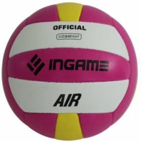 Мяч волейбольный INGAME AIR Розовый - белый - желтый