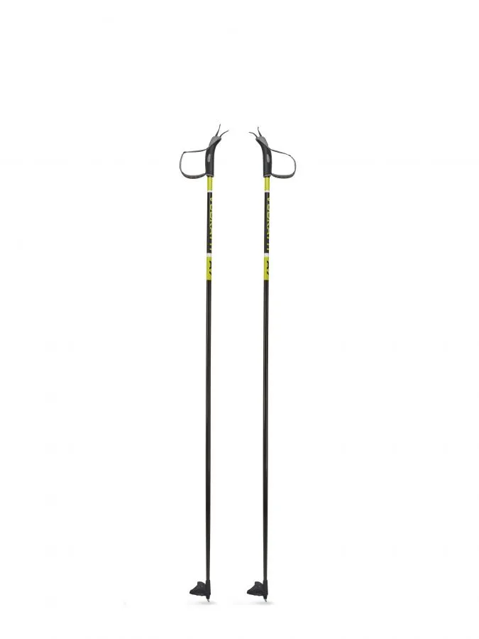 Палки лыжные Vuokatti Black/Yellow 100% стекловолокно